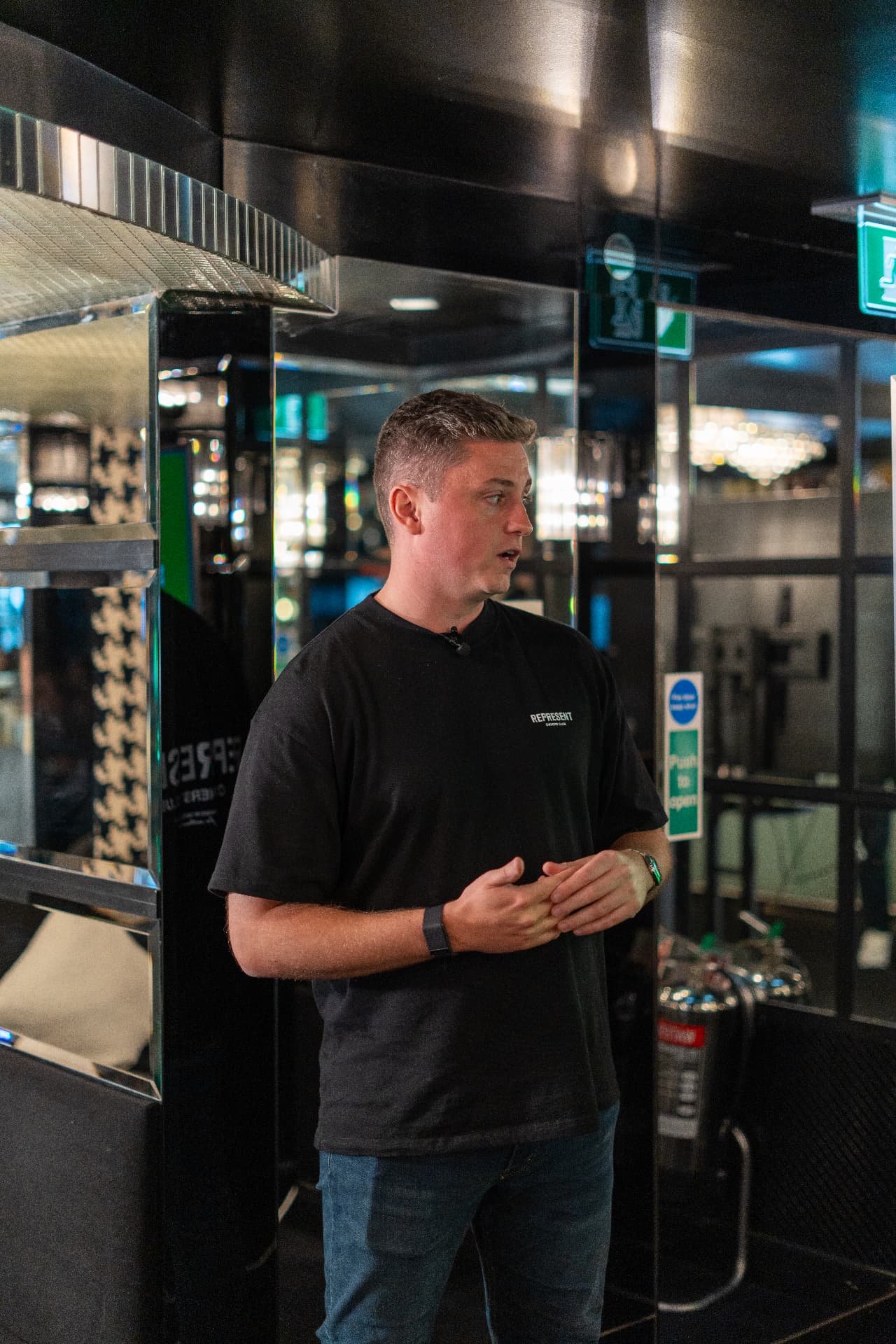 Danny Speirs speaking at an event
